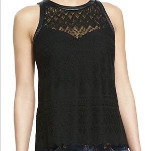 Nanette Lepore Black Lace Tank
